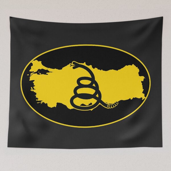 Item preview, TURKEY - Freedom Is The Superpower - Modern Gadsden Snake Flag - Dont Tread On Me design designed and sold by pelagio.