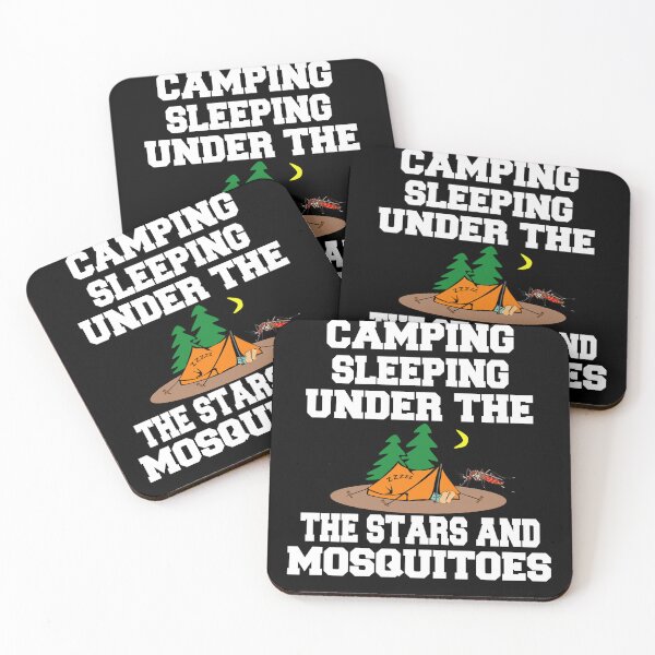 Item preview, Happy Camper Camping Sleeping Under The Stars And Mosquitoes designed and sold by fantasticdesign.