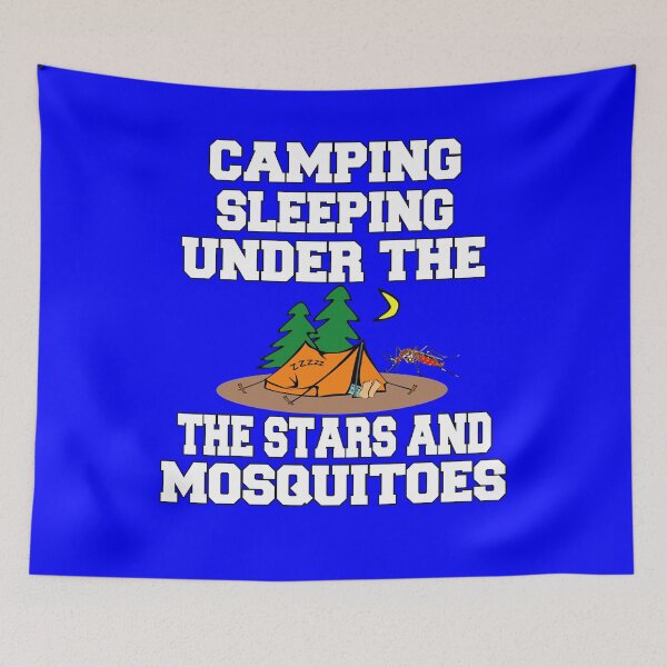 Item preview, Happy Camper Camping Sleeping Under The Stars And Mosquitoes designed and sold by fantasticdesign.