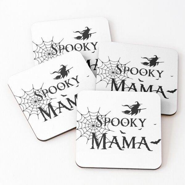 Item preview, Spooky Mama Halloween Witch with Cobwebs and Bats designed and sold by bdberto12.