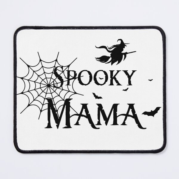 Item preview, Spooky Mama Halloween Witch with Cobwebs and Bats designed and sold by bdberto12.