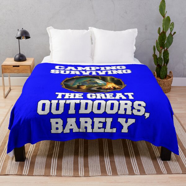 Item preview, Happy Camper Camping Surviving The Great Outdoors, Barely designed and sold by fantasticdesign.