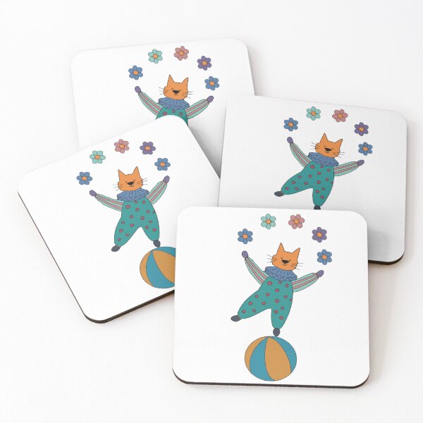Item preview, Simon the circus cat - flower juggling acrobat designed and sold by Thecraftbus.