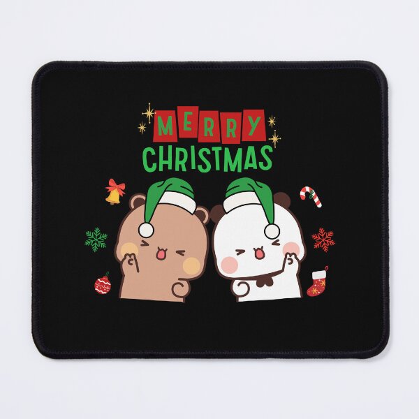 Item preview, Merry Christmas with DuDu Bear and BuBu Panda designed and sold by Pandety.