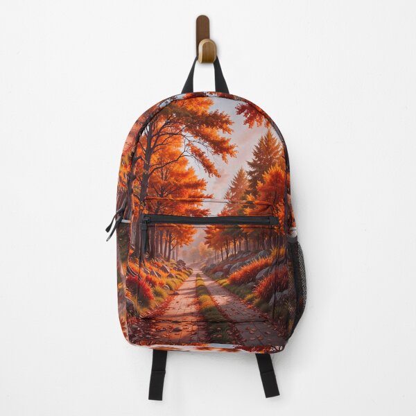 Item preview, Peaceful Road Autumn Forest Landscape designed and sold by TheArtOfPat.