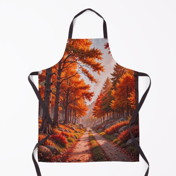 Item preview, Peaceful Road Autumn Forest Landscape designed and sold by TheArtOfPat.