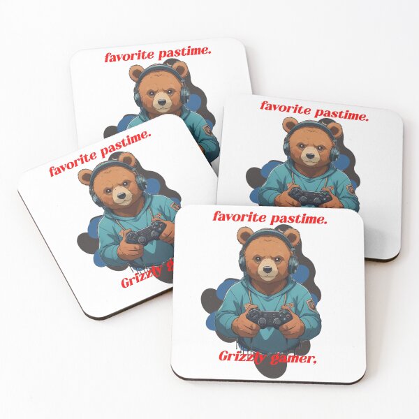 Item preview, Grizzly Bear Gamer Favorite Hobby Video Games designed and sold by Animalloveus.