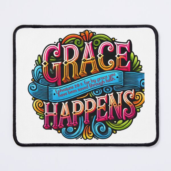 Item preview, Grace Happens Ephesians 2:8-9 Christian Tee Design designed and sold by BlankCanvasHaHa.