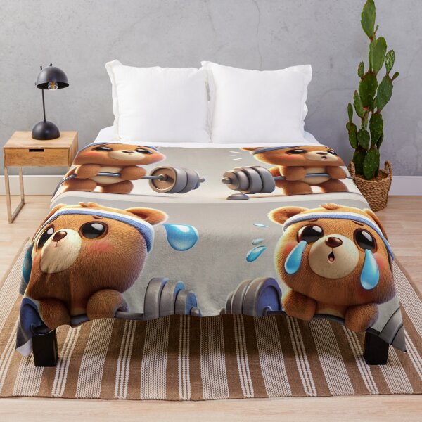 Item preview, Teddy bear lifting weights. designed and sold by Osintown.