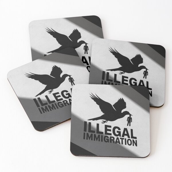 Item preview, illegal immigration logo designed and sold by Omar-mo24.