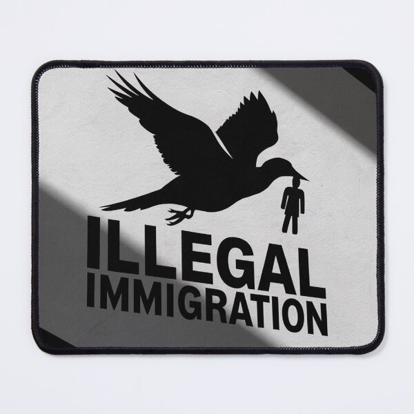 Item preview, illegal immigration logo designed and sold by Omar-mo24.