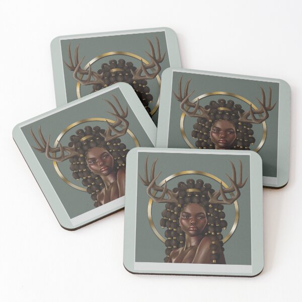 Item preview, Antler Portrait  designed and sold by TeaAragonArt.