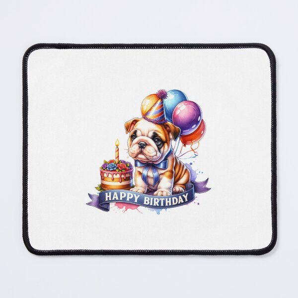 Item preview, Happy Birthday – Cute Watercolor Puppies for Birthday Gifts & Accessories designed and sold by artedigital99.