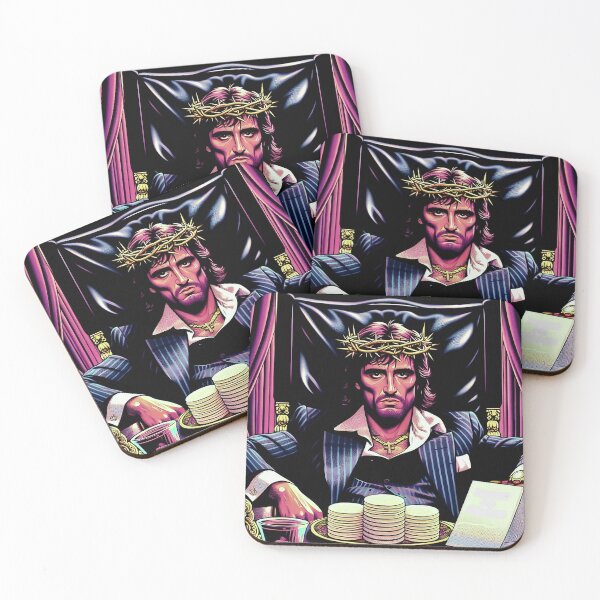 Item preview, 80s Miami-Aesthetic, Scarface-Inspired Jesus  designed and sold by jay-cack.
