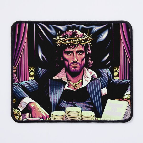 Item preview, 80s Miami-Aesthetic, Scarface-Inspired Jesus  designed and sold by jay-cack.