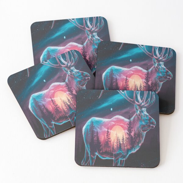 Item preview, A hyperealistic double exposure of a elk designed and sold by Adarsh03.