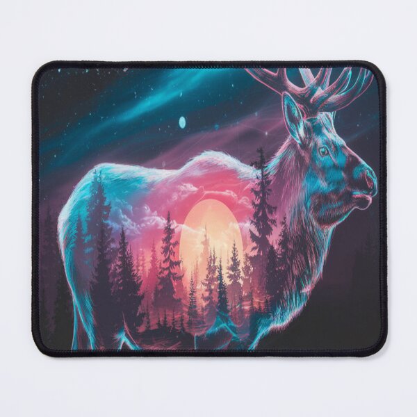 Item preview, A hyperealistic double exposure of a elk designed and sold by Adarsh03.