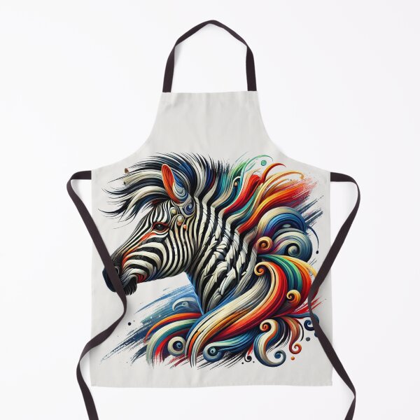 Item preview, Artistic Zebra with Colorful Mane designed and sold by Blink Art Studio.