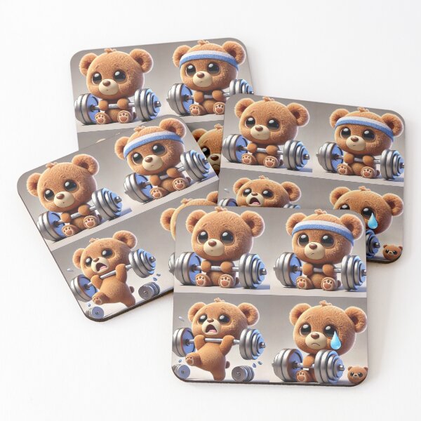 Item preview, Bear slipping while lifting weights. designed and sold by Osintown.