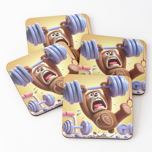 Item preview, Bear slipping while lifting weights. designed and sold by Osintown.