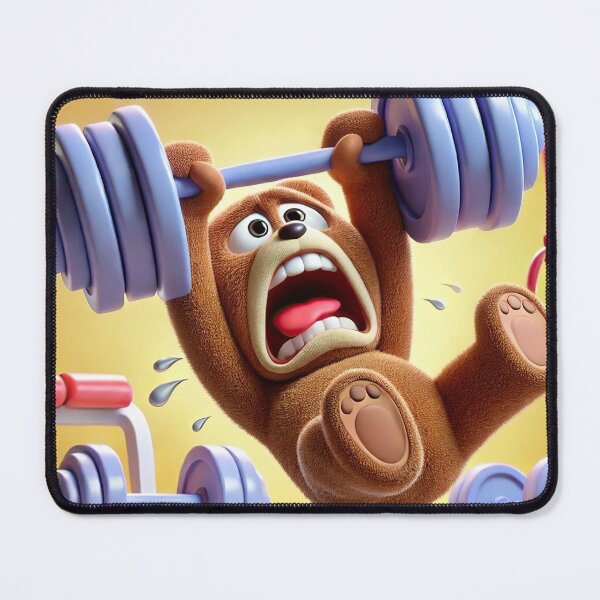 Item preview, Bear slipping while lifting weights. designed and sold by Osintown.