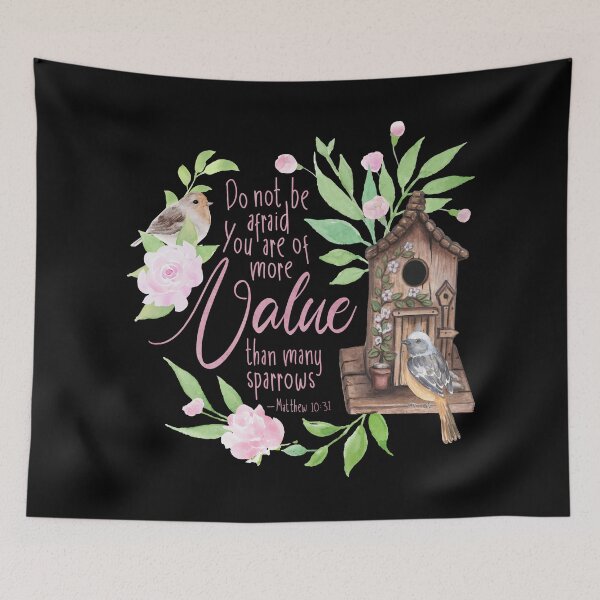 Item preview, You Are Of More Value Than Many Sparrows Matthew 10:31 designed and sold by amazingjoy.