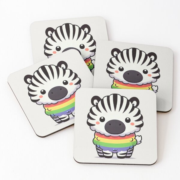 Item preview, Cute Zebra with a Colorful Rainbow Belly designed and sold by Blink Art Studio.