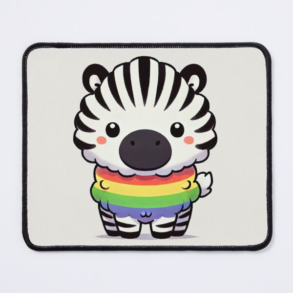 Item preview, Cute Zebra with a Colorful Rainbow Belly designed and sold by Blink Art Studio.
