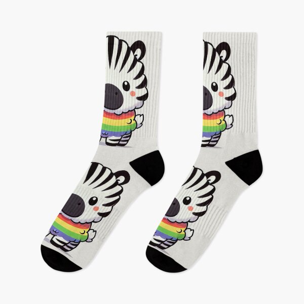 Item preview, Cute Zebra with a Colorful Rainbow Belly designed and sold by Blink Art Studio.