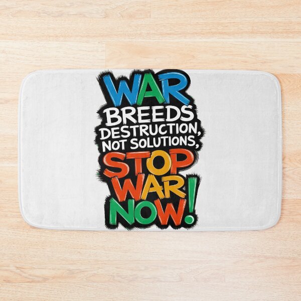 Item preview, Anti-War art - "War Breeds Destruction, Not Solutions" - STOP ANY WAR NOW! designed and sold by paulo silveira.