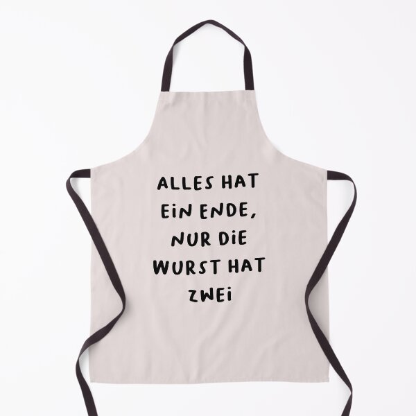 Item preview, "Alles hat ein Ende, nur die Wurst hat zwei." | German Phrases | Minimalist Design designed and sold by RM-Journey.