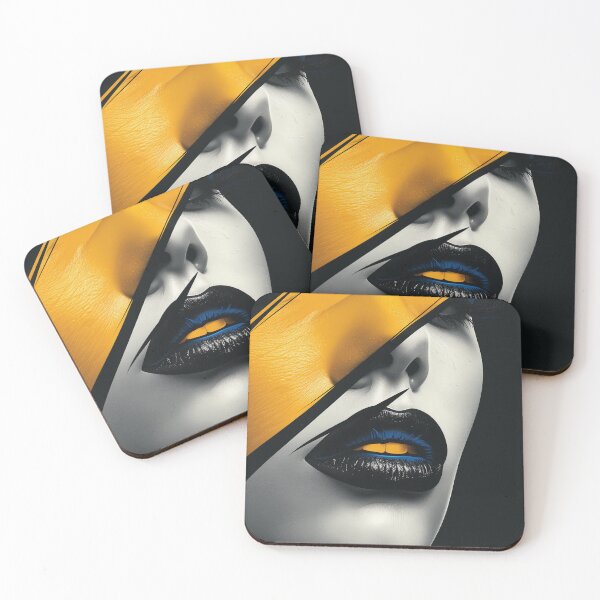Item preview, Bold Expressions - Yellow & Blue designed and sold by Meyham-Designs.