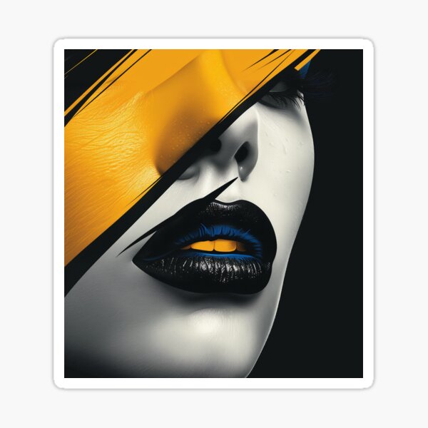 Item preview, Bold Expressions - Yellow & Blue designed and sold by Meyham-Designs.