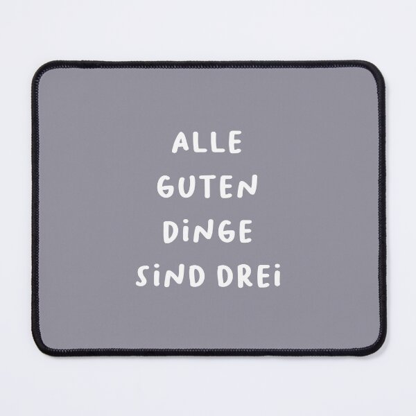 Item preview, "Alle guten Dinge sind drei." | German Phrases | Minimalist Design designed and sold by RM-Journey.