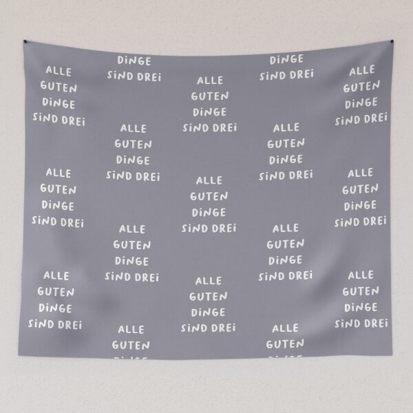 Item preview, "Alle guten Dinge sind drei." | German Phrases | Minimalist Design designed and sold by RM-Journey.