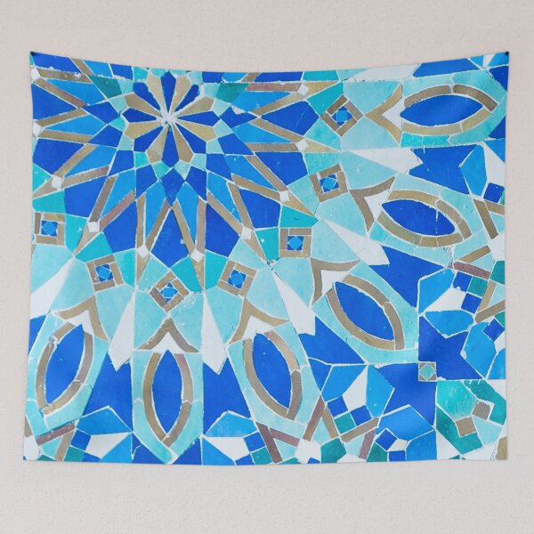 Item preview, Moroccan Tile - Zellige II Cobalt Offset designed and sold by TRVLR Designs.