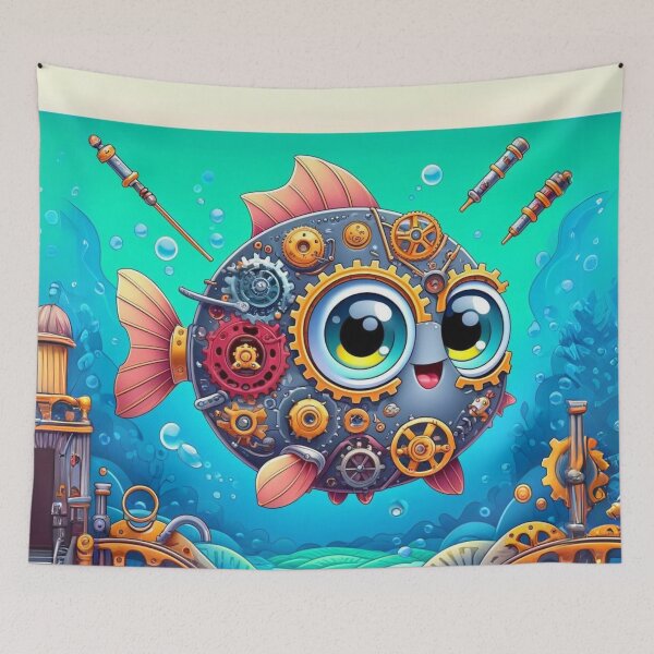 Item preview, Steampunk Buffalo Fish designed and sold by Sillytoe.