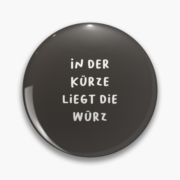 Item preview, "In der Kürze liegt die Würze." (The spice lies in brevity.) | German Phrases | Minimalist Design designed and sold by RM-Journey.