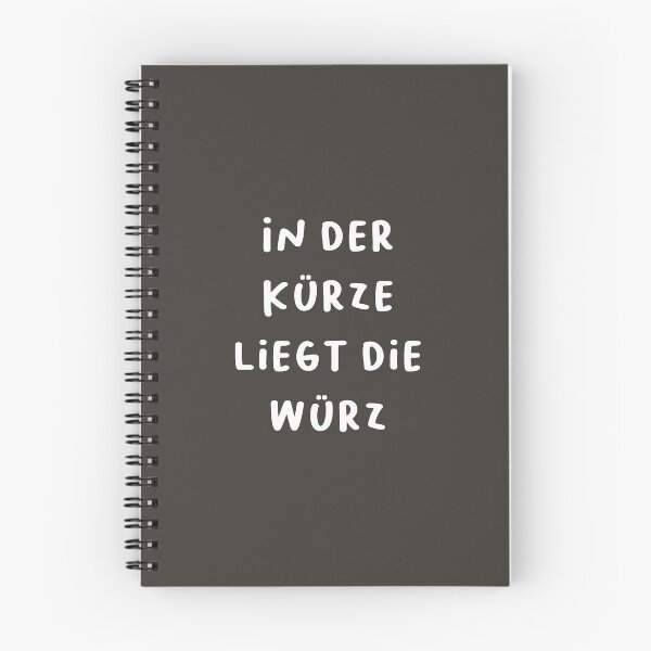 Item preview, "In der Kürze liegt die Würze." (The spice lies in brevity.) | German Phrases | Minimalist Design designed and sold by RM-Journey.