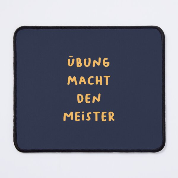 Item preview, "Übung macht den Meister." (Practice makes perfect.) | German Phrases | Minimalist Design designed and sold by RM-Journey.