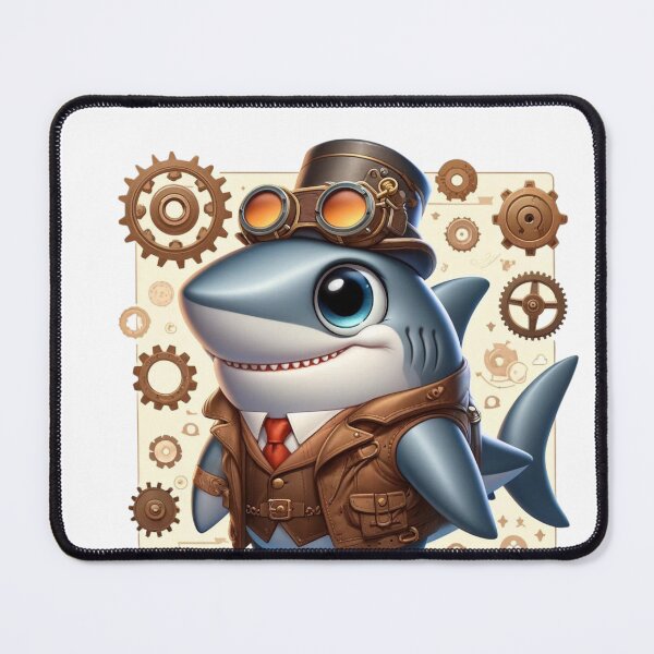 Item preview, Steampunk Bull Shark designed and sold by Sillytoe.