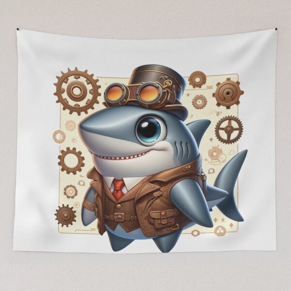Item preview, Steampunk Bull Shark designed and sold by Sillytoe.