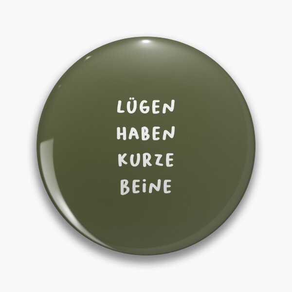 Item preview, "Lügen haben kurze Beine." (Lies have short legs.) | German Phrases | Minimalist Design designed and sold by RM-Journey.