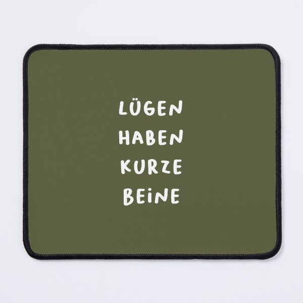 Item preview, "Lügen haben kurze Beine." (Lies have short legs.) | German Phrases | Minimalist Design designed and sold by RM-Journey.
