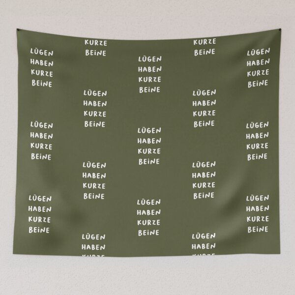 Item preview, "Lügen haben kurze Beine." (Lies have short legs.) | German Phrases | Minimalist Design designed and sold by RM-Journey.