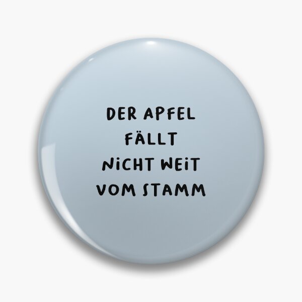 Item preview, "Der Apfel fällt nicht weit vom Stamm." (The apple doesn't fall far from the tree.) | German Phrases | Minimalist Design designed and sold by RM-Journey.