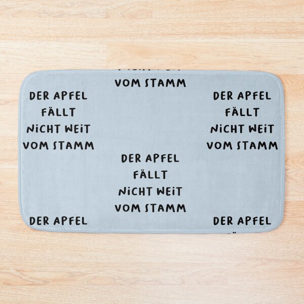 Item preview, "Der Apfel fällt nicht weit vom Stamm." (The apple doesn't fall far from the tree.) | German Phrases | Minimalist Design designed and sold by RM-Journey.