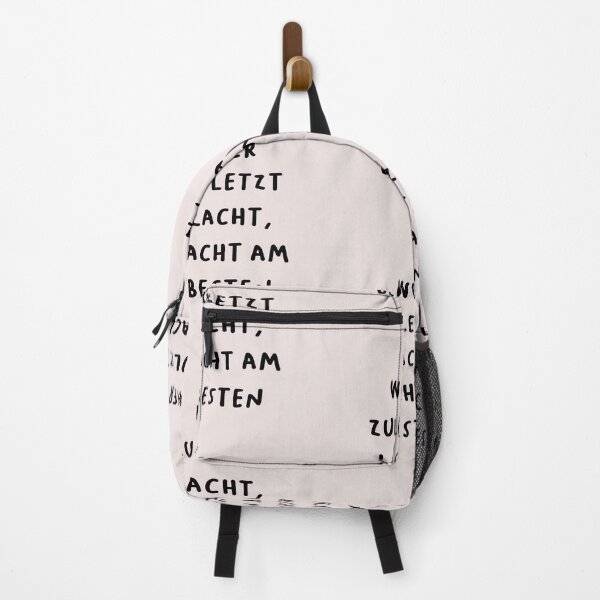 Item preview, "Wer zuletzt lacht, lacht am besten." (He who laughs last, laughs best.) | German Phrases | Minimalist Design designed and sold by RM-Journey.