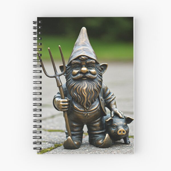 Item preview, Thinking of Wroclaw - Gnome Farmer With Pig designed and sold by Purrfecta.