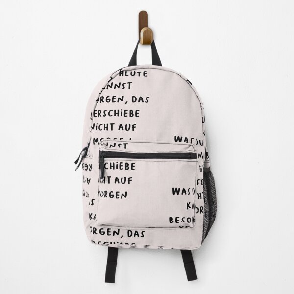 Item preview, "Was du heute kannst besorgen, das verschiebe nicht auf morgen." (What you can do today, do not postpone until tomorrow.) | German Phrases | Minimalist Design designed and sold by RM-Journey.